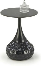 Masuta VERDE, negru, ceramica/metal, 40x40x52 cm