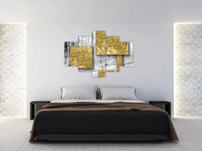 Tablou - Pătrate de aur N⁰3 (150x105 cm)