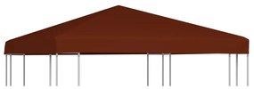 vidaXL Acoperiș pentru pavilion, 3 x 3 m, cărămiziu, 310 g/m²