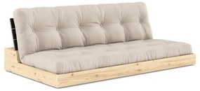 Canapea bej extensibilă 196 cm Base – Karup Design