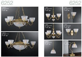 Candelabru din alama 3 brate design italian 6252
