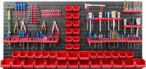 Panou pentru unelte 156x78cm 40 cutii și suporturi