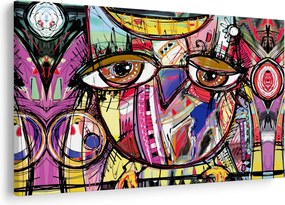 Tablou - Artă stradală - bufniță (90x60 cm)