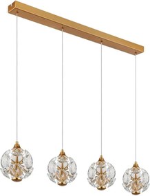 Globo 16047-4H - Lustru LED suspendat pe cablu VIRINA LED/32W/230V 3000K auriu