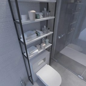 Dulap de baie Salzburg (Alb + Negru). 1073531