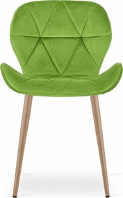 Scaun de masa MANGO VELVET, verde deschis