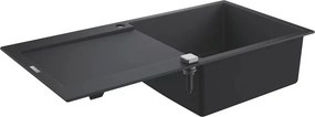 Chiuveta compozit Grohe K500 100x50.1 cm negru cu 1 cuva