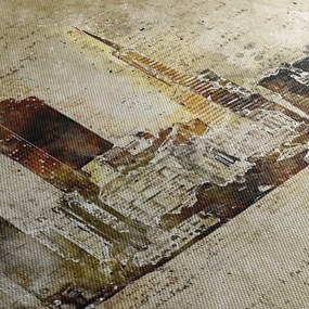 Tablou - Oraș artistic (120x50 cm)