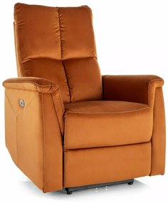 Fotoliu recliner Neptun velvet cinnamon Blu4215
