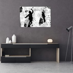 Tablou - Artă stradală - zarvă (90x60 cm)