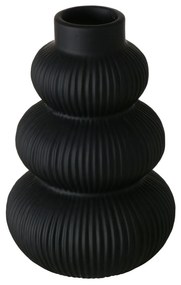Vaza ceramica Maurice, 21 cm, negru