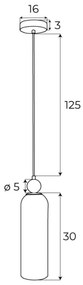 Pendul design modern CAMPANILA, sampanie