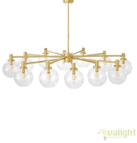 Candelabru design LUX cu 12 brate Selva auriu 111974 HZ