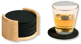 Kesper 58747 Set de 12 suporturi din pâslă cusuport, diametru 10 cm
