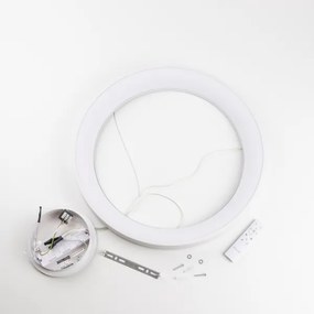 Brilagi - Pendul LED dimabil pe cablu FALCON II LED/99W/230V, Ø 60 cm, alb + telecomandă