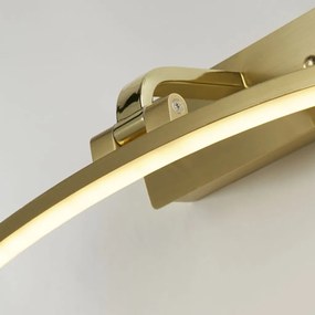 Aplica de perete LED pentru oglinda sau tablou Santorini alama, L-40cm