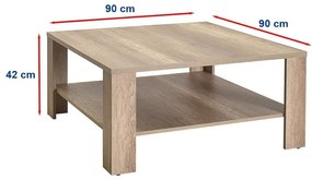 Măsuță de cafea Salome 3 (nuc deschis) . 1109372