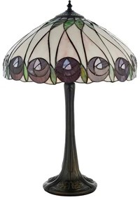 Endon 64177 - Lampă de masă Tiffany HUTCHINSON 1xE27/60W/230V, Ø 40 cm