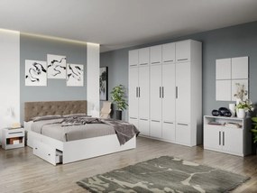 Set mobila dormitor complet Alb Levi C25
