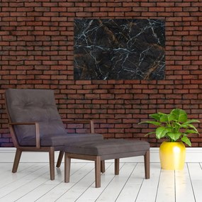 Tablou - Marmură neagră (90x60 cm)