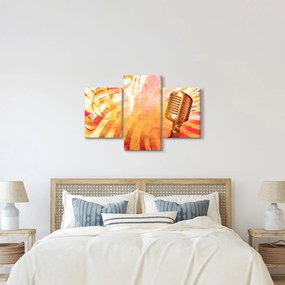 Tablou - Microfon retro (90x60 cm)