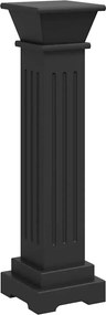 vidaXL Suport plante clasic formă stâlp pătrat negru 17x17x66 cm MDF
