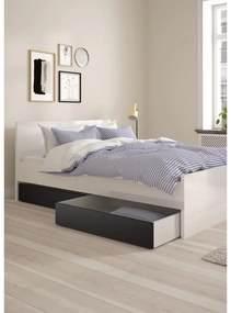 Sertare sub pat negre 2 buc. 90x190/140x190 cm Naia – Tvilum