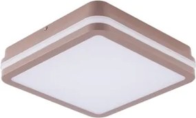 Brilagi-LED BENE, corp de iluminat exterior LED cu senzor, 18W/230V, 21,5 x 21,5 cm, maro, IP54