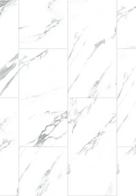 Mexen Glacier White panouri vinilice 610 x 305 mm LVT Dryback 2,5 mm, suport, 4 V-Fugă, Jazz White - F1451-0610-305-255-4V1-01
