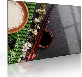 Tablou pe sticlă - Sushi (70x50 cm)