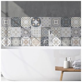 Set 9 autocolante decorative pentru perete Ambiance Orfeo, 10 x 10 cm