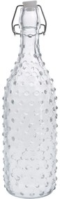 Sticlă cu capac cu clemă Dots 1 l