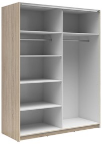 Dulap de haine cu uși culisante Tetrix 32 (stejar sonoma) (cu oglindă). 1098545