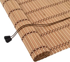 vidaXL Rulou textil cu perdele Manual Natură 140 x 220 cm Bambus