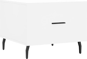 vidaXL Măsuță de cafea, alb, 50x50x40 cm, lemn compozit