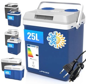 Jago Ladă frigorifică electrică 2 în 1, 25 l, albastru