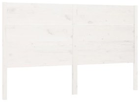 818711 vidaXL Tăblie de pat, alb, 126x4x100 cm, lemn masiv de pin