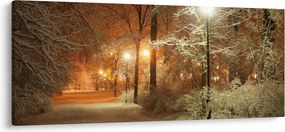 Tablou - Parcul înzăpezit (120x50 cm)