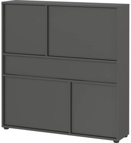Dulap gri antracit 105x108x25 cm Ameca 2.0 – Germania