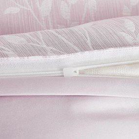 Lenjerie de pat din jacard Boston roz, 140 x 200cm, 70 x 90 cm