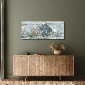 Tablou - Piramide în filtru albastru (120x50 cm)