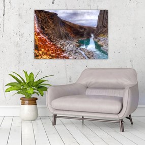 Tablou - Canionul Studlagil (90x60 cm)