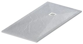 "Brodzik z konglomeratu mineralnego ""seria F"" Jasnoszary 90x140x3 cm 5904365741361"