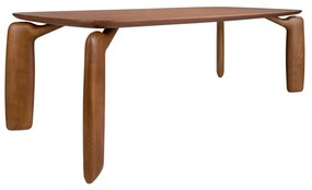 Masa dining deosebita design LUX Walnut 220x100cm