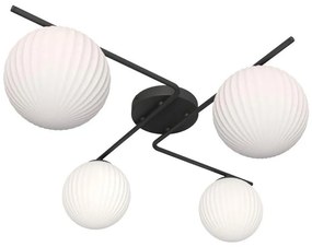 Plafonieră VESPA 4xE14/10W/230V negru/alb