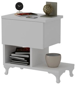 Măsuță de noptieră Cast White