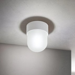 Mini Plafoniera din ceramica alba OSTIA