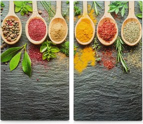 Plăci de gătit din sticlă securizată, tocător, plăci rezistente la căldură, model 2.