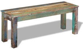 243454 vidaXL Bancă, 110 x 35 x 45 cm, lemn masiv reciclat