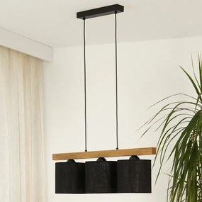Lustră pe cablu Brilagi FOREST 3xE27/15W/230V pin/negru